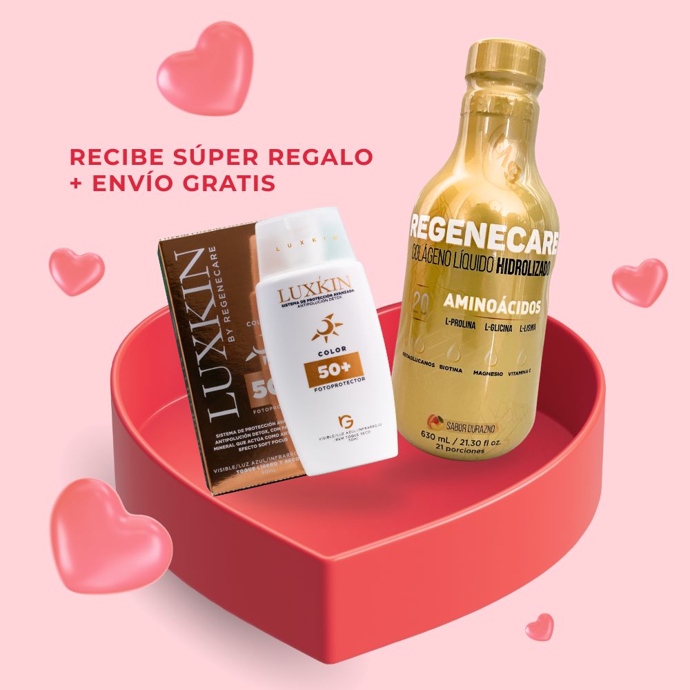 COLÁGENO BOTELLA + BLOQUEADOR SOLAR COLOR + SÚPER REGALO