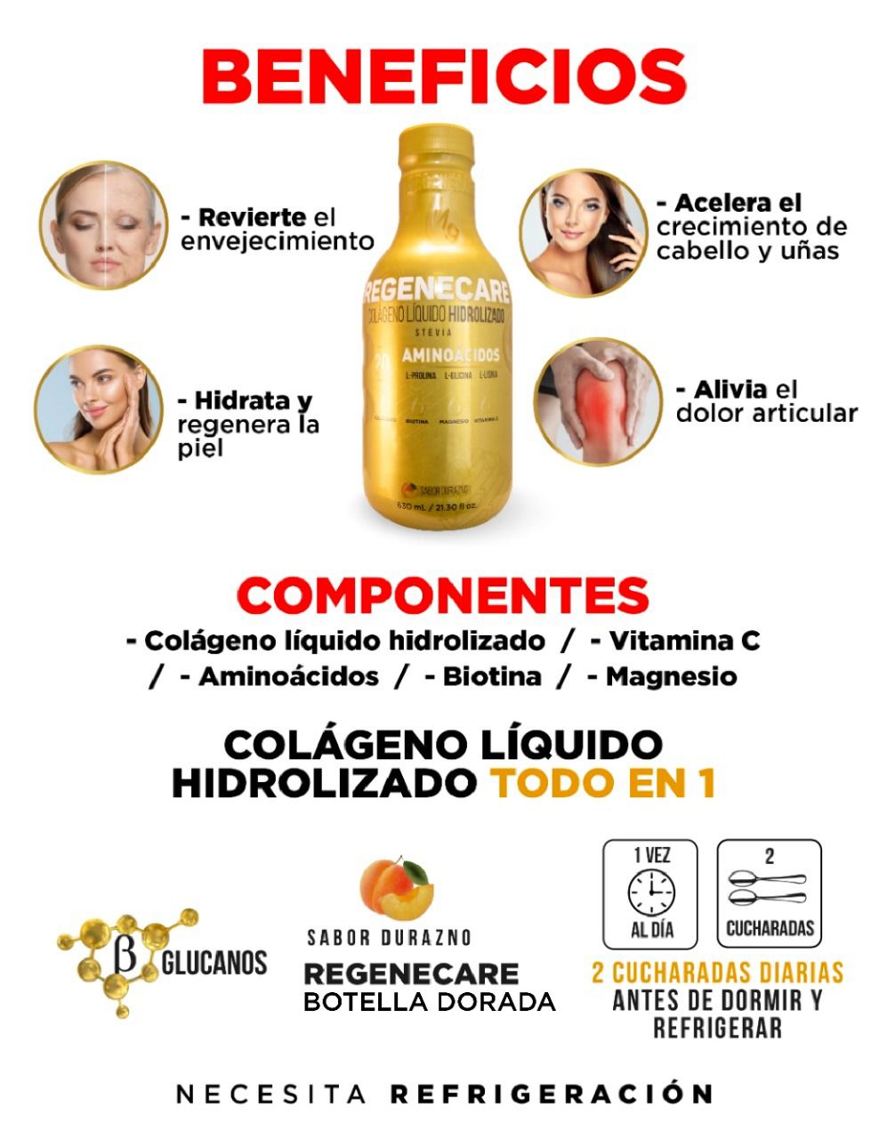 Colágeno Botella Dorado + Obsequio